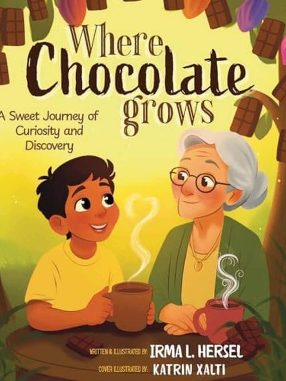 Where Chocolate Grows Children’s Picture Book | English & Spanish words
